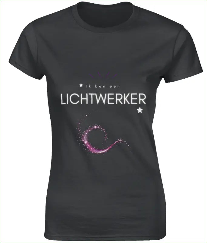 ☆ Ik ben een LICHTWERKER ☆ SoftStyle T-shirt voor Vrouwen - S / Black - Kleding