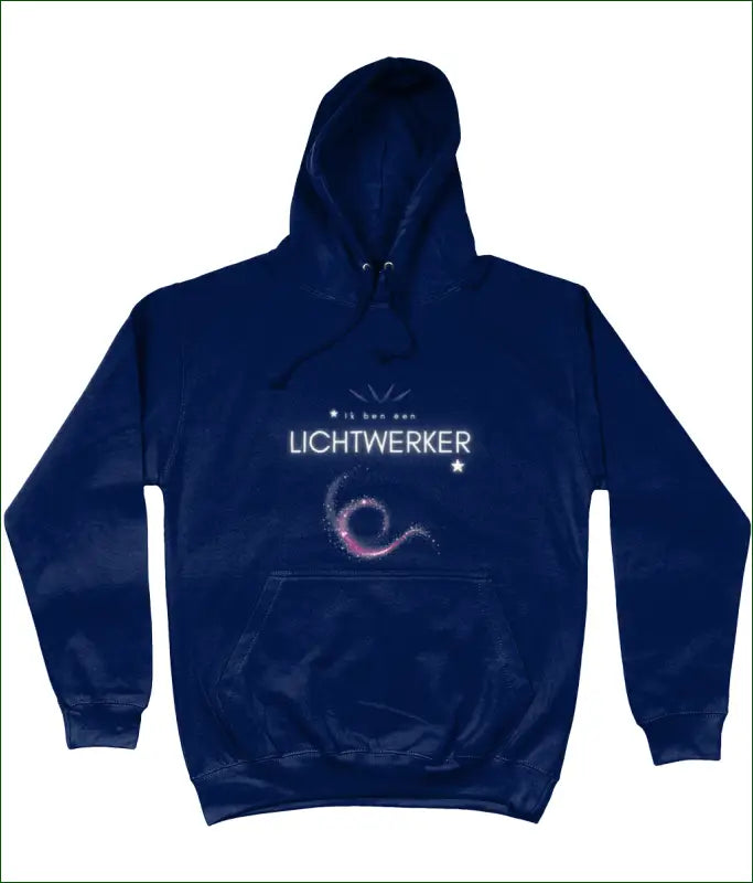 ☆ Ik ben een LICHTWERKER ☆ Unisex Hoodie in 4 Kleuren - XS / Oxford Navy - Kleding