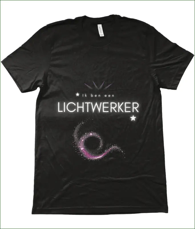 ☆ Ik ben een LICHTWERKER ☆ Unisex T-shirt van Katoen - XS / Black - Kleding