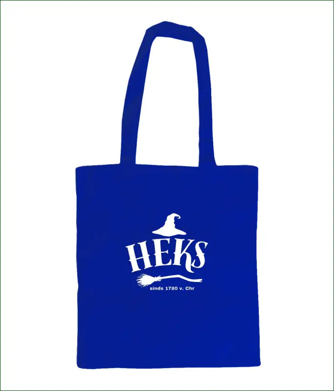 Kleurrijke Tas van Katoen met Opdruk ’HEKS sinds 1780 v. Chr’ - Bright Royal Blue - Kleding