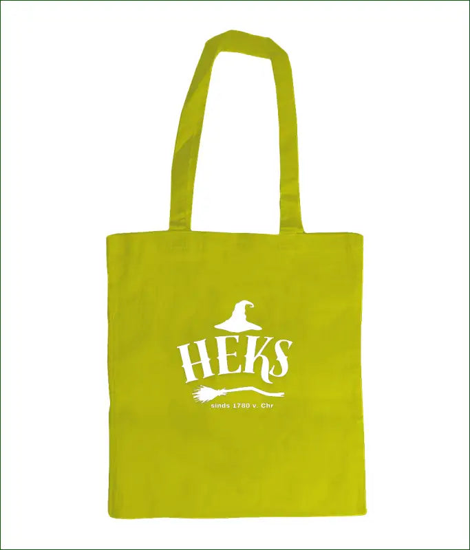 Kleurrijke Tas van Katoen met Opdruk ’HEKS sinds 1780 v. Chr’ - Yellow - Kleding