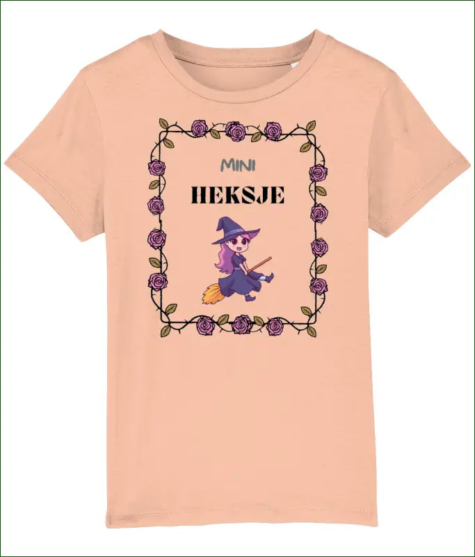 Mini-Heksje Meisjes T-shirt - XS / Peche - Kleding