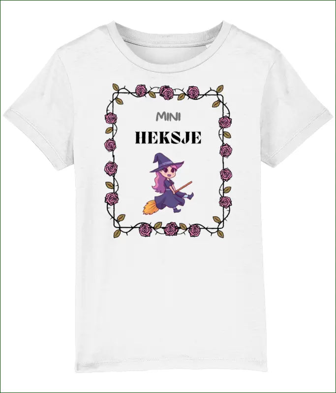 Mini-Heksje Meisjes T-shirt - XS / Wit - Kleding