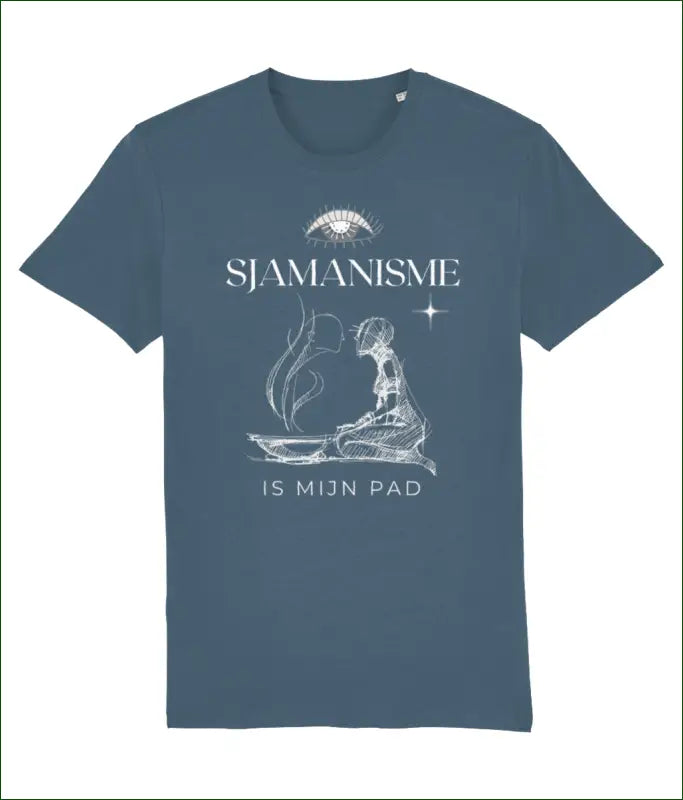 Unisex T-shirt van Katoen met de opdruk ’SJAMANISME is mijn pad’ - Kleding
