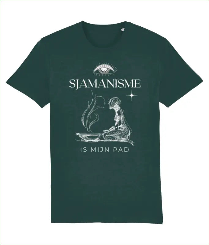 Unisex T-shirt van Katoen met de opdruk ’SJAMANISME is mijn pad’ - Kleding