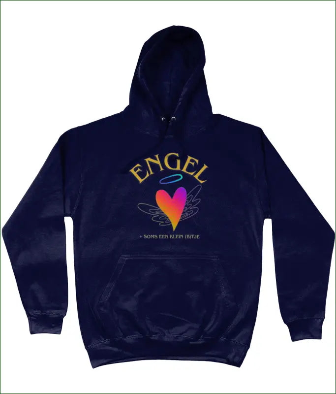 ENGEL + soms een klein B’tje - Unisex Hoodie in 3 Kleuren - XS / French Navy - Kleding