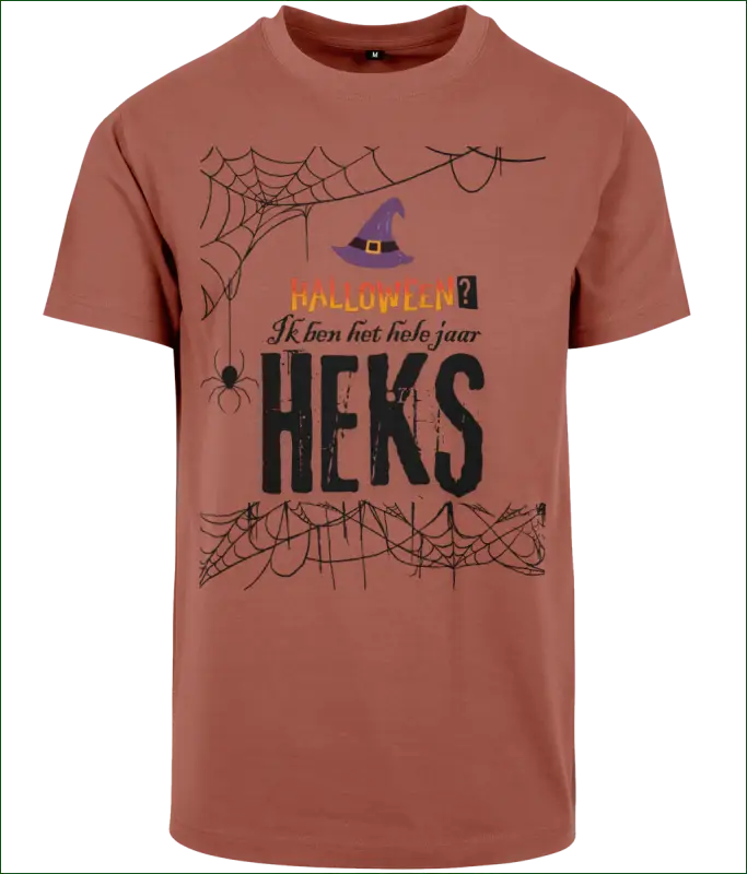 Heksen Heren T-shirt Katoen ’Halloween? Ik ben het hele jaar HEKS’ - S / Bark - Kleding