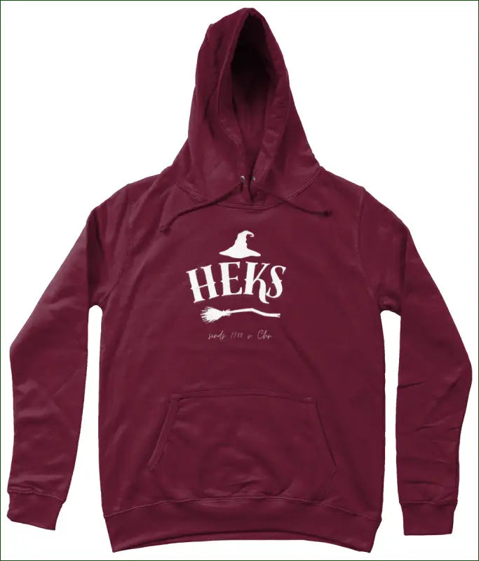 Hoodie voor Dames Hoodie met opdruk ’HEKS sinds 1780 v. Chr’ - XS / Burgundy - Kleding