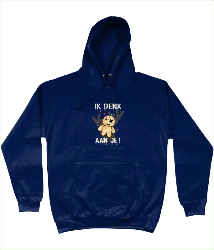 IK DENK AAN JE! Unisex Hoodie in 3 Kleuren - XS / Oxford Navy - Kleding