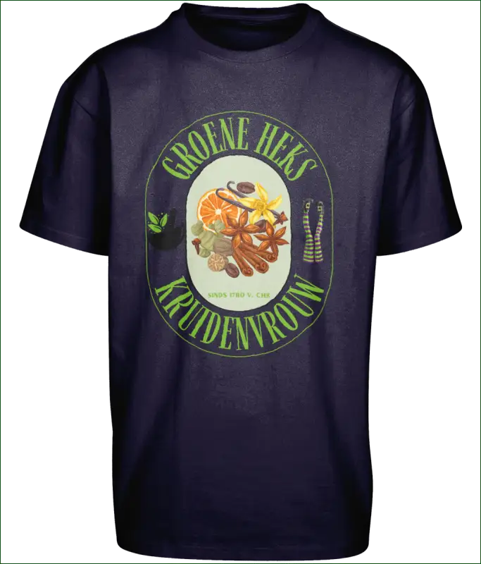 Lang Dames T-shirt Katoen ’Groene Heks Kruidenvrouw sinds 1780 v. Chr’ - Kleding